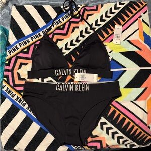 Calvin Klein Black Bikini Swimwear NWT